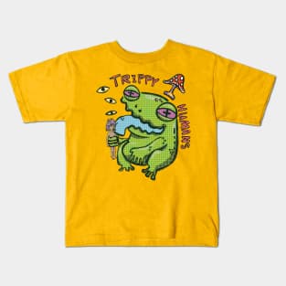 Trippy Humans Frog Lick Kids T-Shirt